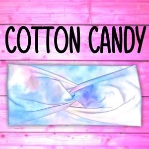 Cotton Candy Pink and Blue Headband